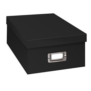 pioneer photo albums photo storage box, black