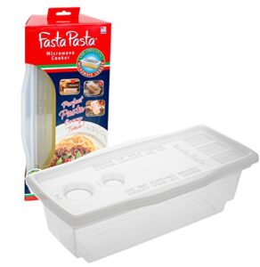 microwave pasta cooker – the original fasta pasta – no mess, sticking or waiting for boil