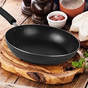 Utopia Kitchen Nonstick Frying Pan Set - 3 Piece Induction Bottom - 8 Inches, 9.5 Inches and 11 Inches (Grey-Black)