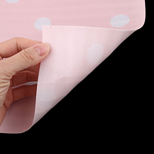 uxcell Non Adhesive Kitchen Table Cabinet Shelf Paper Drawer Liner Mat Lining Pad, 11.8 Inch x 9.8 Ft, Pink Dot Pattern