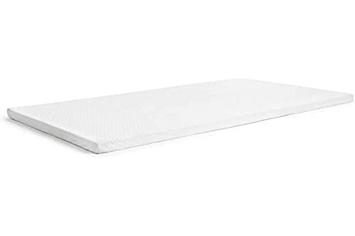 Milliard 2-Inch Ventilated Memory Foam Crib and Toddler Bed Mattress Topper with Removable Waterproof 65-Percent Cotton Non-Slip Cover - 52" x 27" x 2"