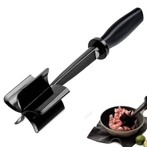 meat chopper for ground beef – heat resistant ground beef smasher for hamburger meat – nylon hamburger chopper utensil – ground meat chopper – easily mix and chop, meat masher tool ksi