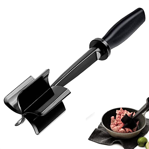 Meat Chopper for Ground Beef - Heat Resistant Ground Beef Smasher for Hamburger Meat - Nylon Hamburger Chopper Utensil - Ground Meat Chopper - Easily Mix and Chop, Meat Masher Tool ksi