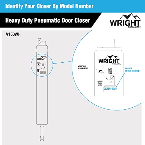 Wright Products V150WH Heavy Duty Pneumatic Closer, White