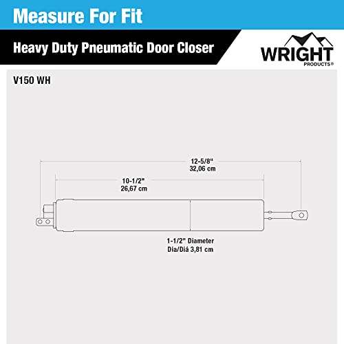 Wright Products V150WH Heavy Duty Pneumatic Closer, White