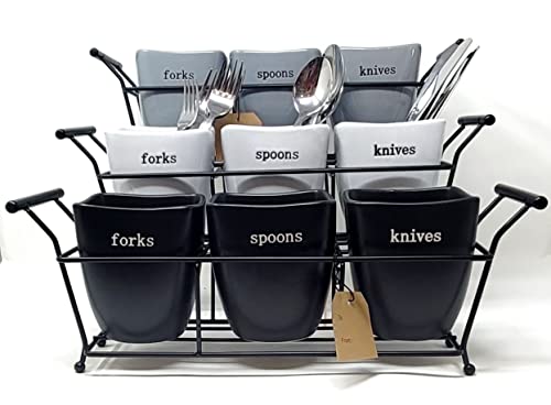 Signature Housewares 6137 Utensil Holders, Medium, White