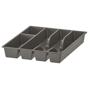 Cutlery Tray, Grey, Drawer Insert. 31x26 cm (12x10 "). Clever fittings inside drawers and cabinets keep things organised. SMACKER IKEA.