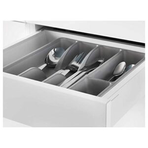 Cutlery Tray, Grey, Drawer Insert. 31x26 cm (12x10 "). Clever fittings inside drawers and cabinets keep things organised. SMACKER IKEA.