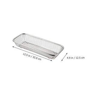 DOITOOL Dishwasher Silverware Cutlery Basket, Stainless Steel Cutlery Utensil Holder Flatware Drying Rack Countertop Cutlery Holder