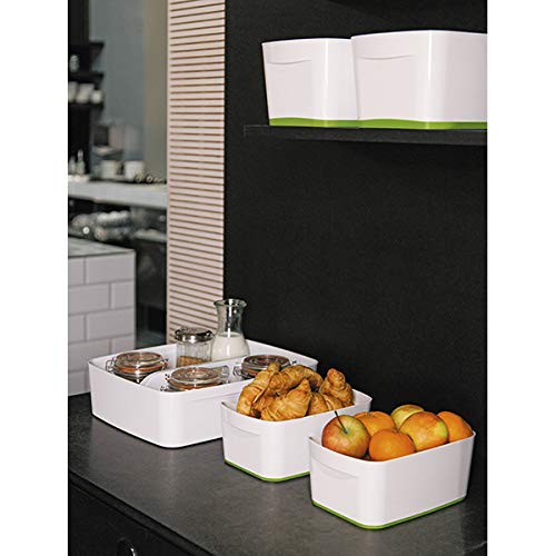 Leitz 53220001 Large MyBox Organiser Tray with Handle, Plastic, Opaque, White;MyBox