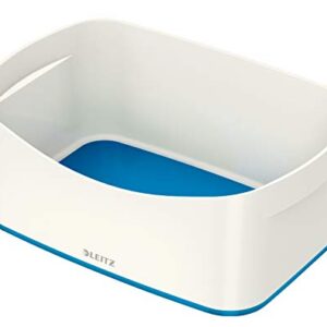 Leitz A5 MyBox Organiser Tray, High Gloss Plastic, White/Blue Metallic;MyBox