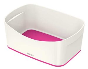 leitz a5 mybox organiser tray, high gloss plastic, white/pink metallic;mybox