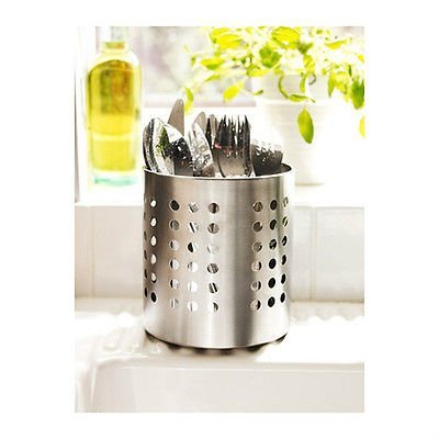 IKEA cutlery caddy stainless steel utensil holder kitchen organizer ORDNING new