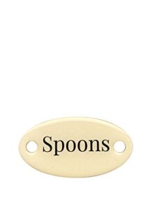 duke baron vintage brass tag, spoons