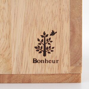 Fuji Boeki 96137 Bonheur Cutlery Storage Stand, Wood, Divider Included, Natural