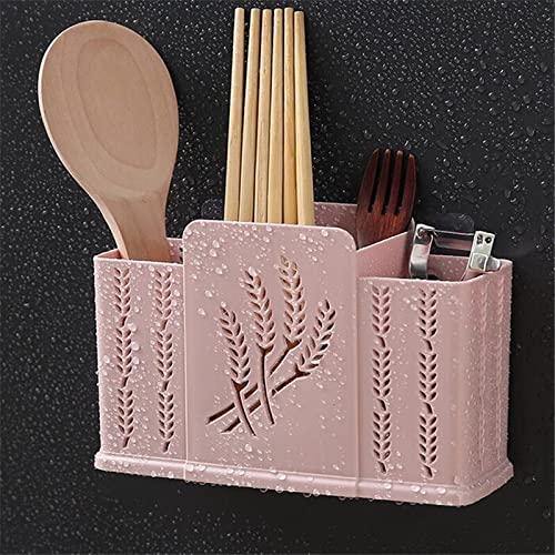 Yalych Utensil Caddy Traceless Stick Plastic Hollow Chopsticks Cage Pen Holder ( Color : One Size )