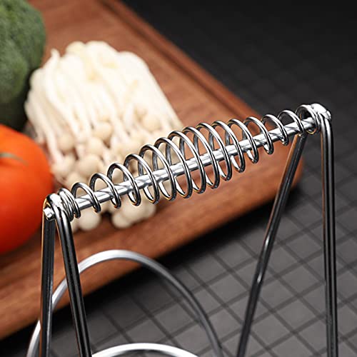 Yalych Utensil Caddy 1 Set of Stainless Steel Household Kitchen Chopsticks Cage Tube Storage Box Drain Rack Pen Holder