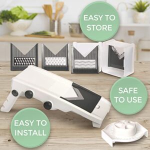 Mueller Multi Blade Adjustable Mandoline Cheese/Vegetable Slicer, Cutter, Shredder with Precise Maximum Adjustability