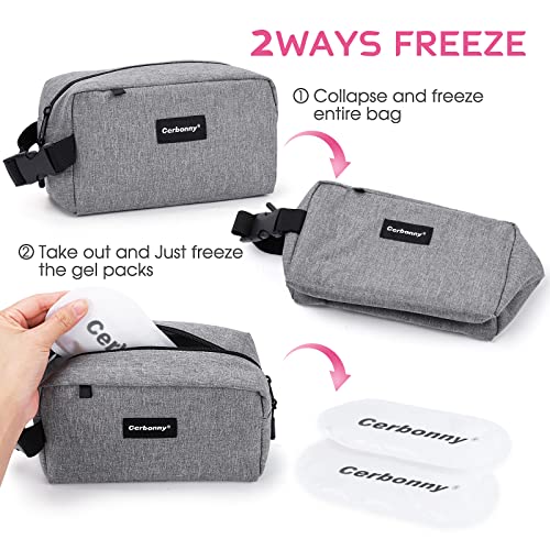 Small Cooler Bag Freezable Lunch Bag for Work School Travel,Leak-proof Small Lunch Bag,Small Insulated Bag For Kids/Adults,Freezer Lunch Bags,Freezable Snack Bag,Mini Lunch Bag Fit For Yogurt