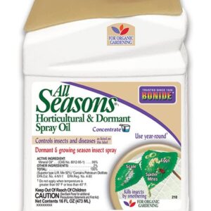 Bonide All Seasons Horticultural & Dormant Spray Oil, 16 oz Concentrate, Disease Prevention & Insect Killer for Organic Gardening