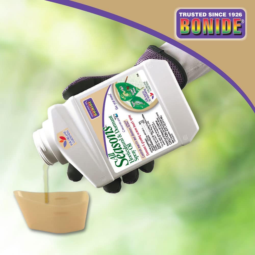 Bonide All Seasons Horticultural & Dormant Spray Oil, 16 oz Concentrate, Disease Prevention & Insect Killer for Organic Gardening