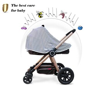 Baby Nursing Cover & Nursing Poncho - Multi Use Cover for Baby Car Seat Canopy, Shopping Cart Cover, Stroller Cover, 360° Full Privacy Breastfeeding Coverage, Baby Shower Gifts for Boy&Girl