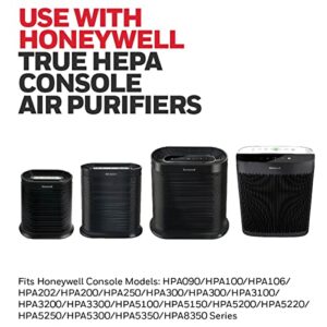 Honeywell HEPA Air Purifier Filter R, 3-Pack for HPA 100/200/300 and 5000 Series - Airborne Allergen Air Filter Targets Wildfire/Smoke, Pollen, Pet Dander, and Dust