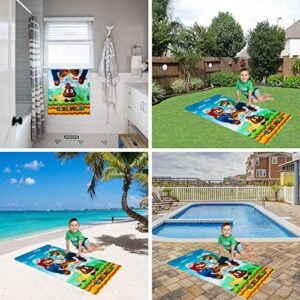 Super Mario "Official Nintendo" Kids Super Soft Cotton Bath/Pool/Beach Towel, 58 in x 28 in, By Franco