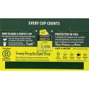 Bigelow Classic Green Tea, Decaffeinated, 20 Count (Pack of 6), 120 Total Tea Bags