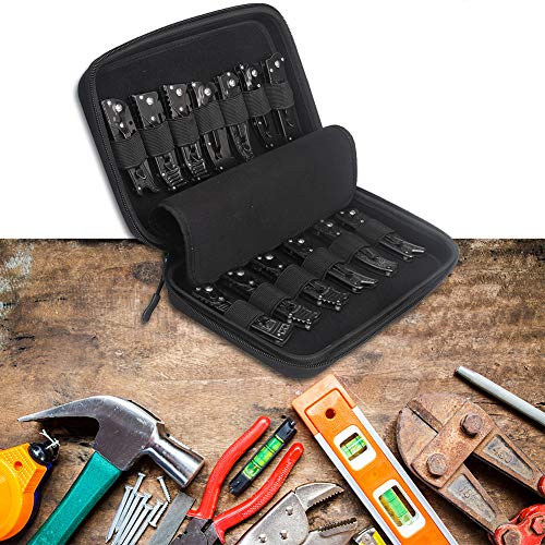 Pocket Knife Display Case with 14 Slots, Knife Case, Folding Knife Holder Organizer, Butterfly Knife Storage Carrier, Knives Collection Protector for Survival Tactical Outdoor EDC Mini Knife