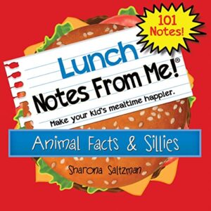 lunch box notes for kids – lunch notes from me! animal facts & sillies- 101 tear-off lunchbox notes for boys and girls that make lunch fun & educational – back to school essentials – holiday gifts for kids.