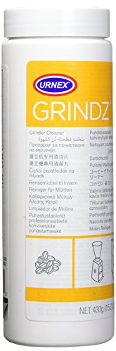 Urnex Grindz Professional Coffee Grinder Cleaning Tablets - 430 Grams - All Natural Food Safe Gluten Free - Cleans Burr and Casing - Help Extend Life of Your Grinder