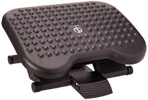 mind reader rest ergonomic foot, pressure relief for comfort, back, and body, 1-pack, black