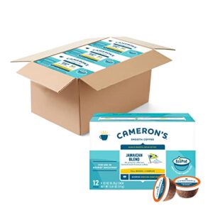 cameron’s coffee single serve pods, jamaican blend, 12 count (pack of 6)