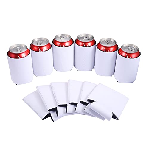 Beer Can Cooler Sleeves Blank, Neoprene Beer Can Sleeves Beer Can Coolers Covers for 12oz Cans Bottles,Personalized Sublimation Sleeves for Weddings, Bachelorette Parties, HTV Projects, 24 Pack