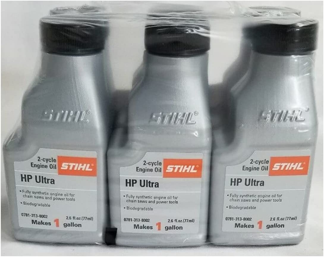 STIHL 0781 313 8002 2.6 Ounce High Performance Ultra 2 Cycle Engine Oil, 6 Pack