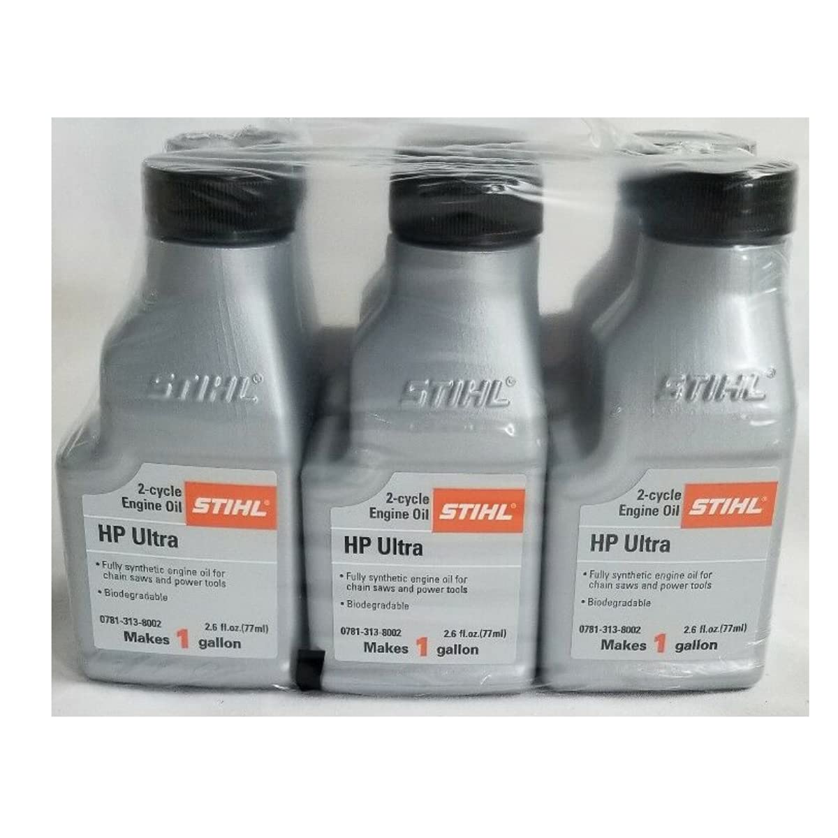 STIHL 0781 313 8002 2.6 Ounce High Performance Ultra 2 Cycle Engine Oil, 6 Pack