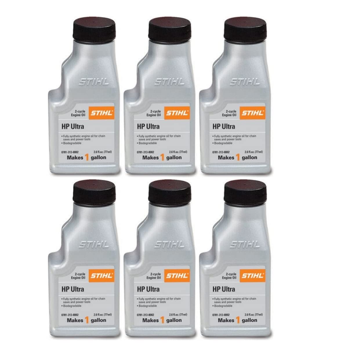 STIHL 0781 313 8002 2.6 Ounce High Performance Ultra 2 Cycle Engine Oil, 6 Pack