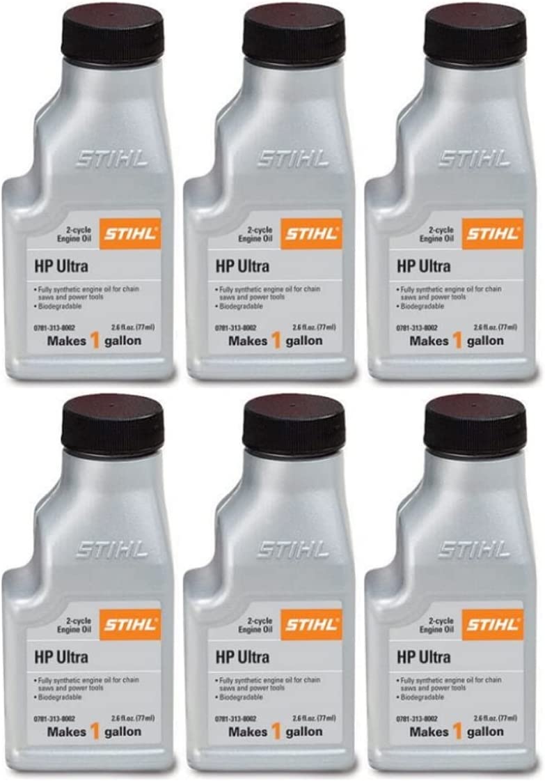 STIHL 0781 313 8002 2.6 Ounce High Performance Ultra 2 Cycle Engine Oil, 6 Pack