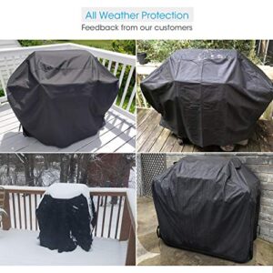 Unicook Grill Cover 55 Inch, Heavy Duty Waterproof Barbecue Gas Grill Cover, Fade and UV Resistant BBQ Cover, Durable Barbecue Cover, Compatible for Weber Char-Broil Nexgrill Grills and More