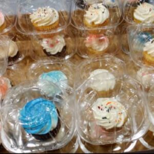50 jumbo individual cupcake containers large Strong Quality Clear individual Cupcake and Muffin Containers plastic disposable single Compartment cupcake containers individual jumbo cupcake containers)