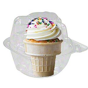 50 jumbo individual cupcake containers large Strong Quality Clear individual Cupcake and Muffin Containers plastic disposable single Compartment cupcake containers individual jumbo cupcake containers)