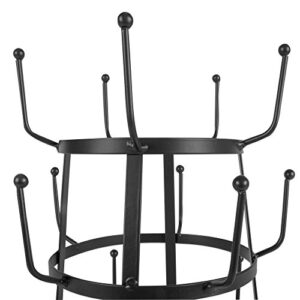 DII Metal Kitchen Storage Collection 3-Tier Mug Tree Stand, 9.5x12.75, Vintage Black