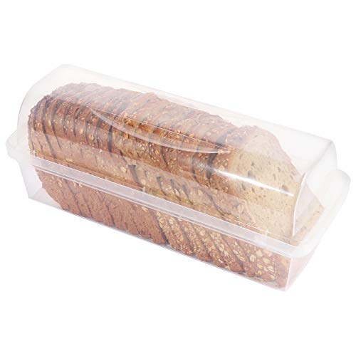 Youngever Plastic Bread Container, Bread Storage Bin, Bread Box for Countertop