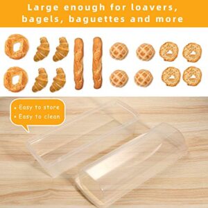 Youngever Plastic Bread Container, Bread Storage Bin, Bread Box for Countertop