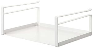 yamazaki home 2443 shelf storage rack-cabinet organizer, one size, white