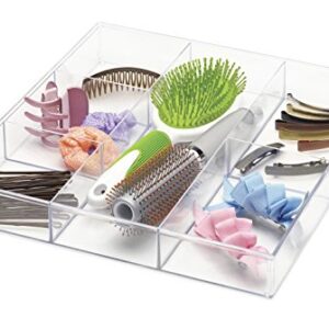 Whitmor 6-Section Clear Drawer Organizer