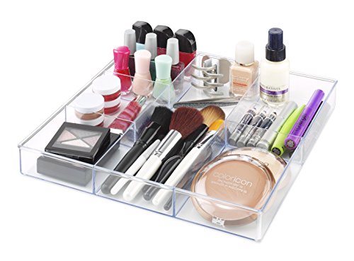 Whitmor 6-Section Clear Drawer Organizer