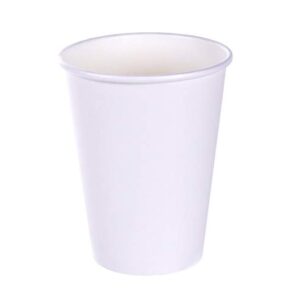 TashiBox White Hot Drink 120 Count - 12 Oz Disposable Paper Coffee Cups