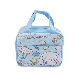 anime lunch box bag cartoon lunch holder layer insulated lunch cooler bag for women mens boy girl work school picnic (lb cin)